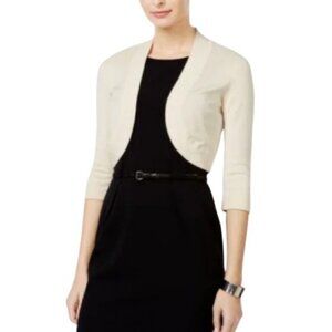 Jessica Howard cream cropped shrug open cardigan size US XL